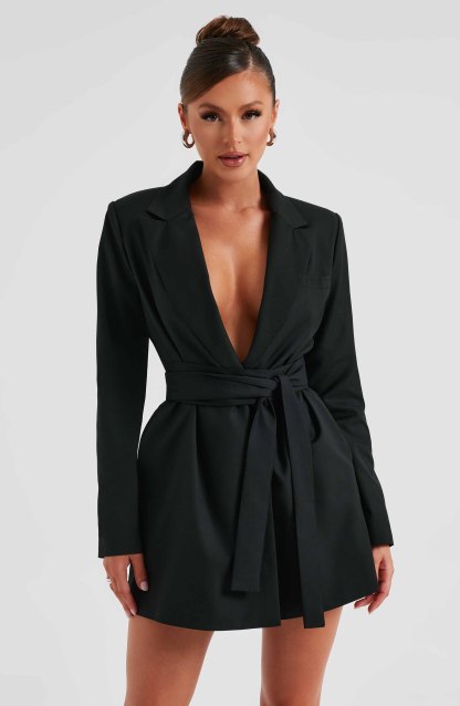 Heather Suit Dress - Black-My Top Dress.All Rights Reserved