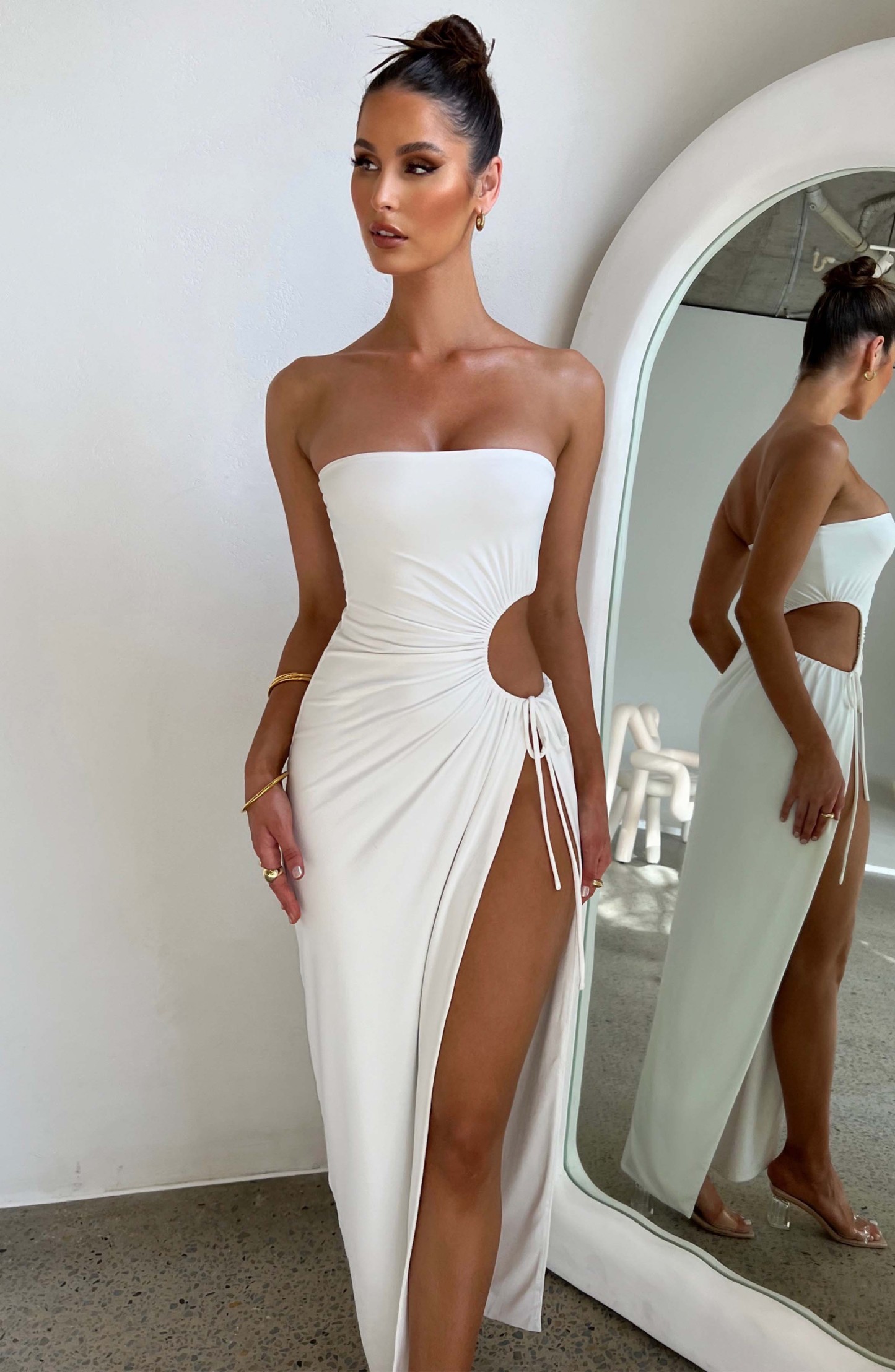 Indigo Maxi Dress - White-My Top Dress.All Rights Reserved