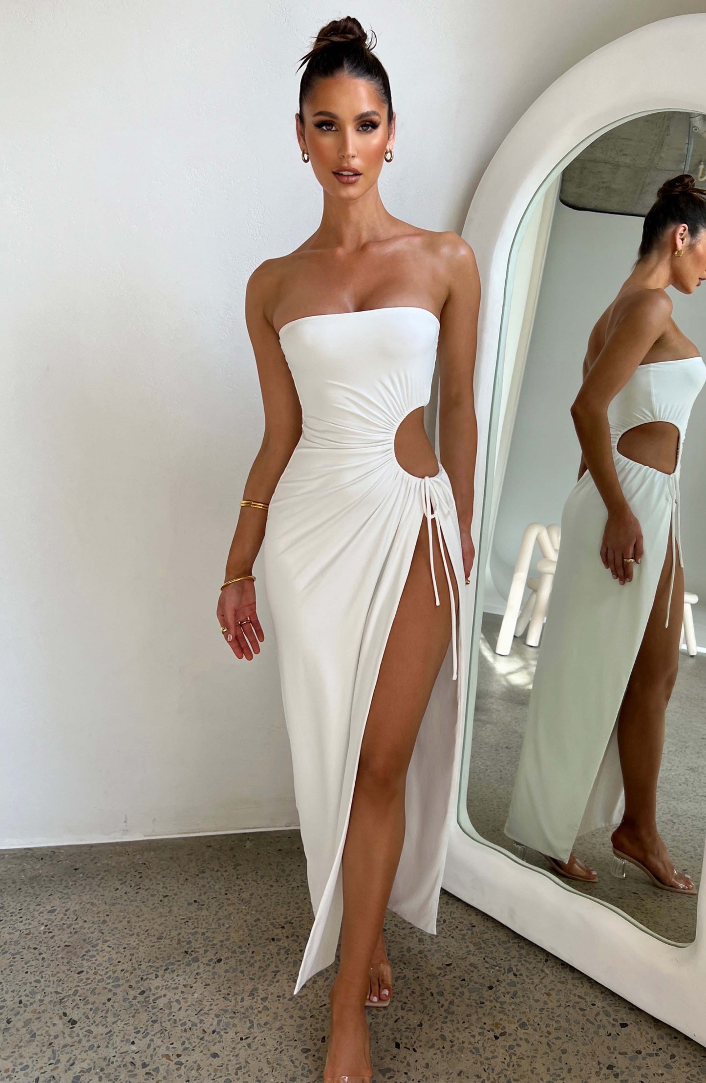 Indigo Maxi Dress - White-My Top Dress.All Rights Reserved