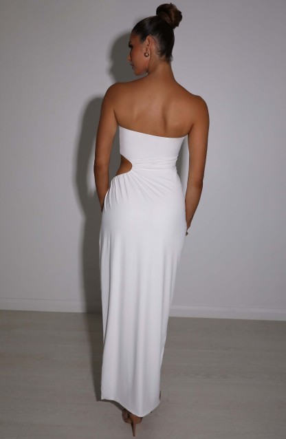 Indigo Maxi Dress - White-My Top Dress.All Rights Reserved