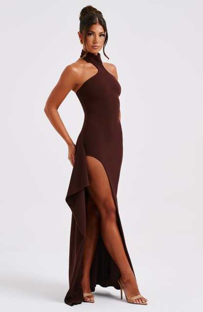 Isadora Maxi Dress - Chocolate-My Top Dress.All Rights Reserved