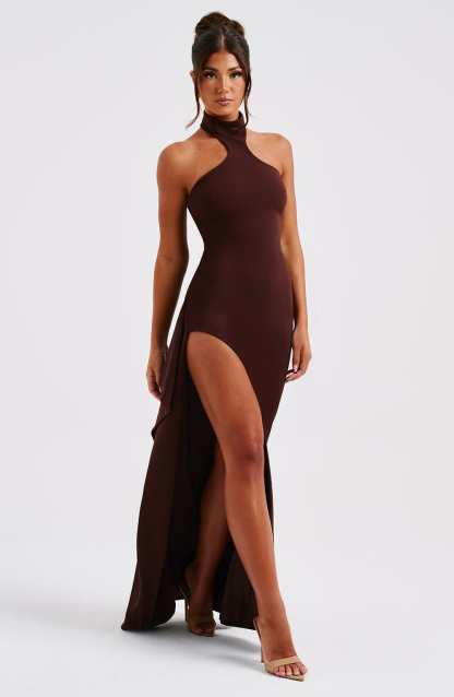 Isadora Maxi Dress - Chocolate-My Top Dress.All Rights Reserved
