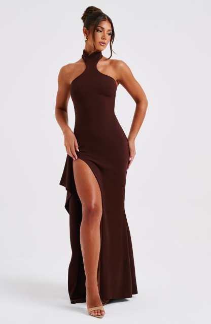 Isadora Maxi Dress - Chocolate-My Top Dress.All Rights Reserved