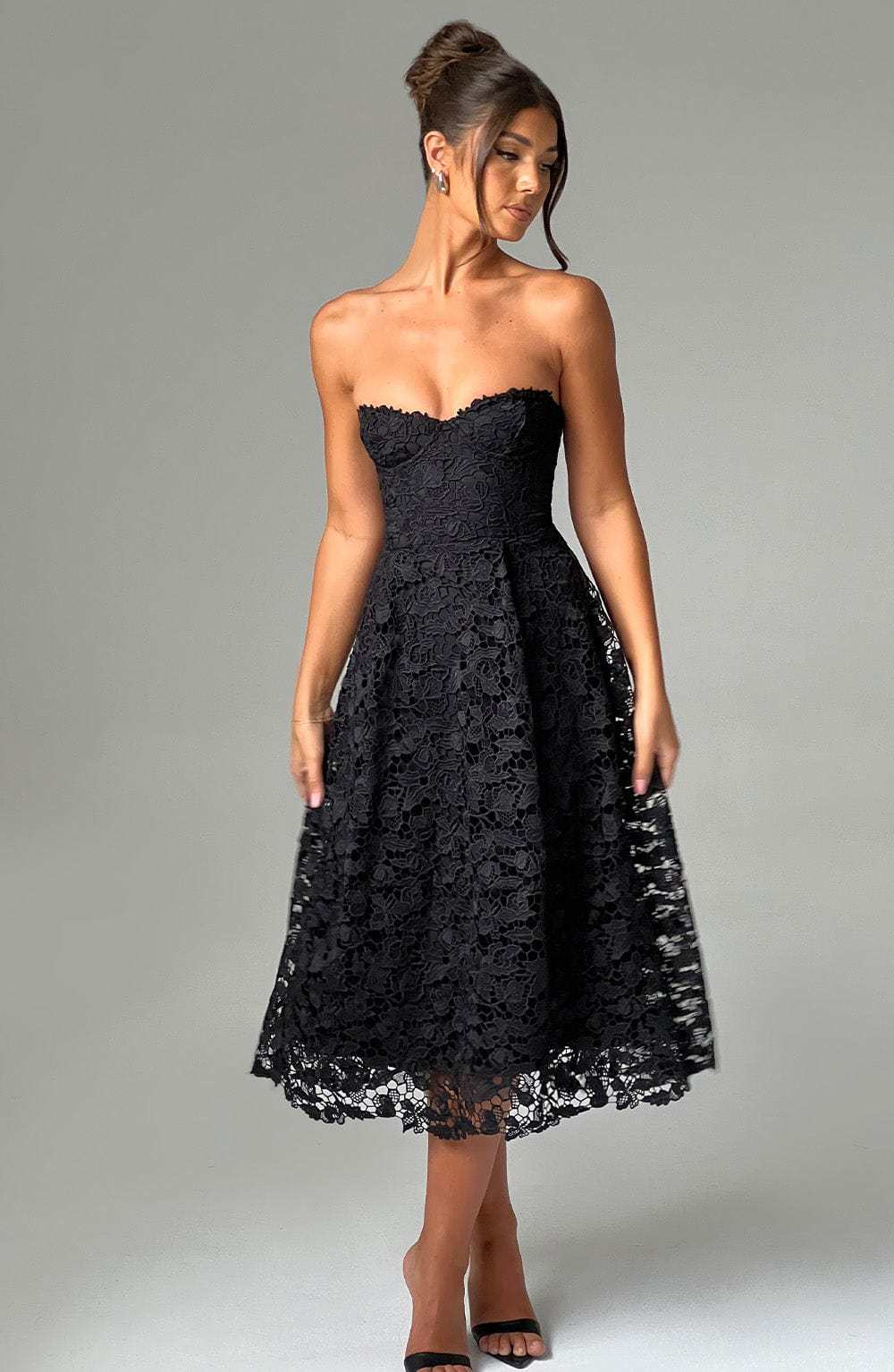 Ishani Midi Dress - Black-My Top Dress.All Rights Reserved