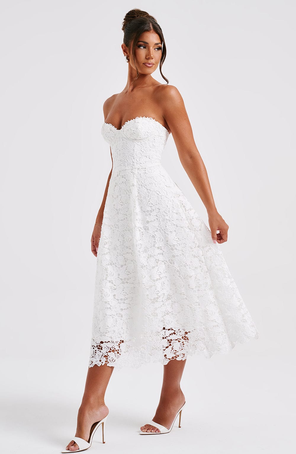 Ishani Midi Dress - Ivory-My Top Dress.All Rights Reserved