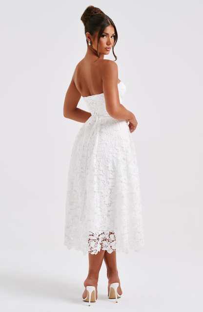 Ishani Midi Dress - Ivory-My Top Dress.All Rights Reserved
