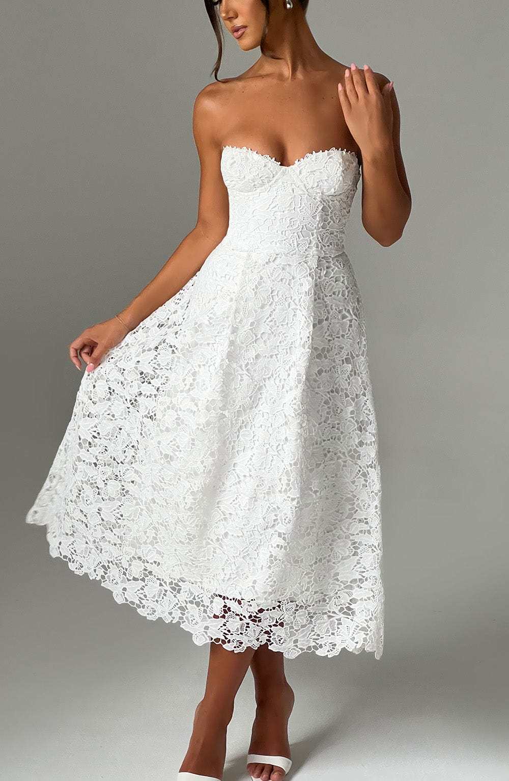 Ishani Midi Dress - Ivory-My Top Dress.All Rights Reserved