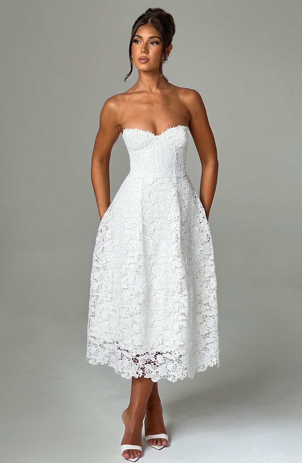 Ishani Midi Dress - Ivory-My Top Dress.All Rights Reserved