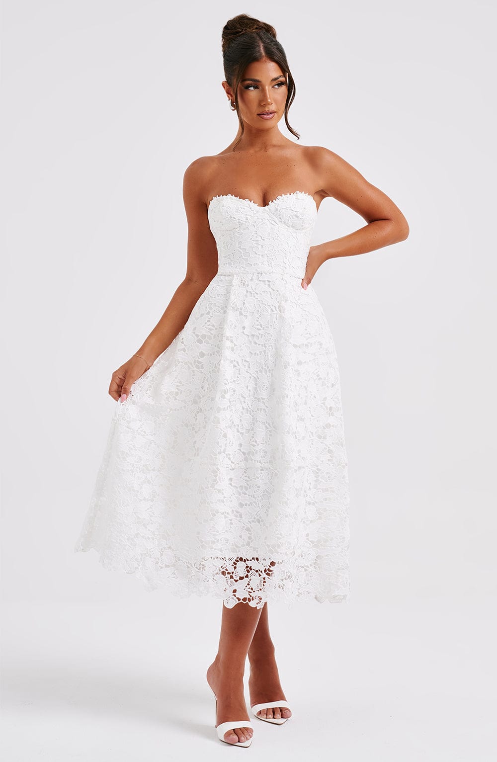 Ishani Midi Dress - Ivory-My Top Dress.All Rights Reserved