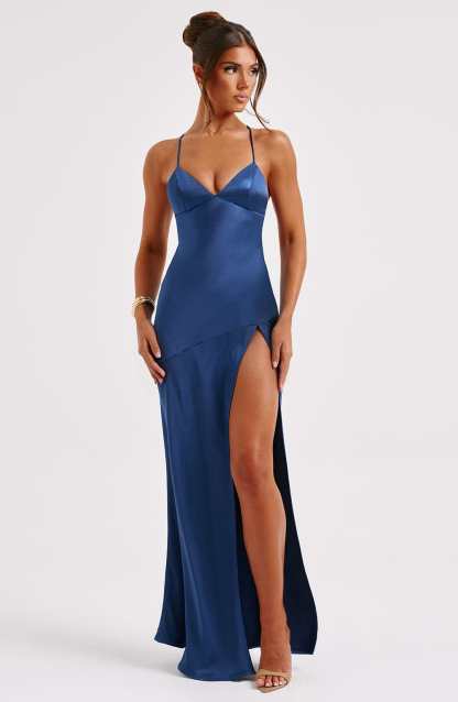 Isobel Maxi Dress - Navy-My Top Dress.All Rights Reserved