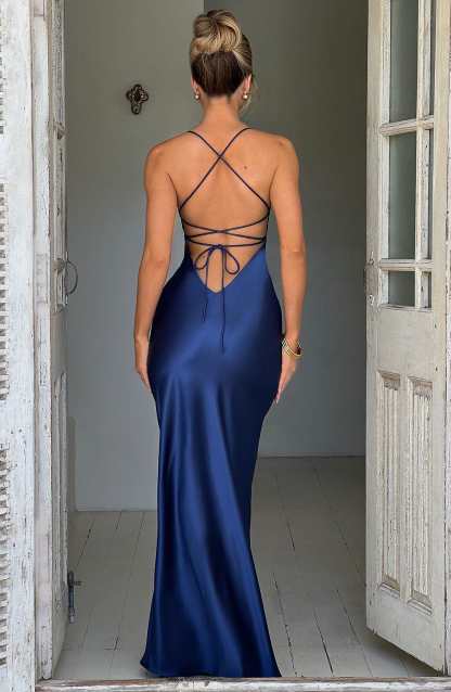 Isobel Maxi Dress - Navy-My Top Dress.All Rights Reserved