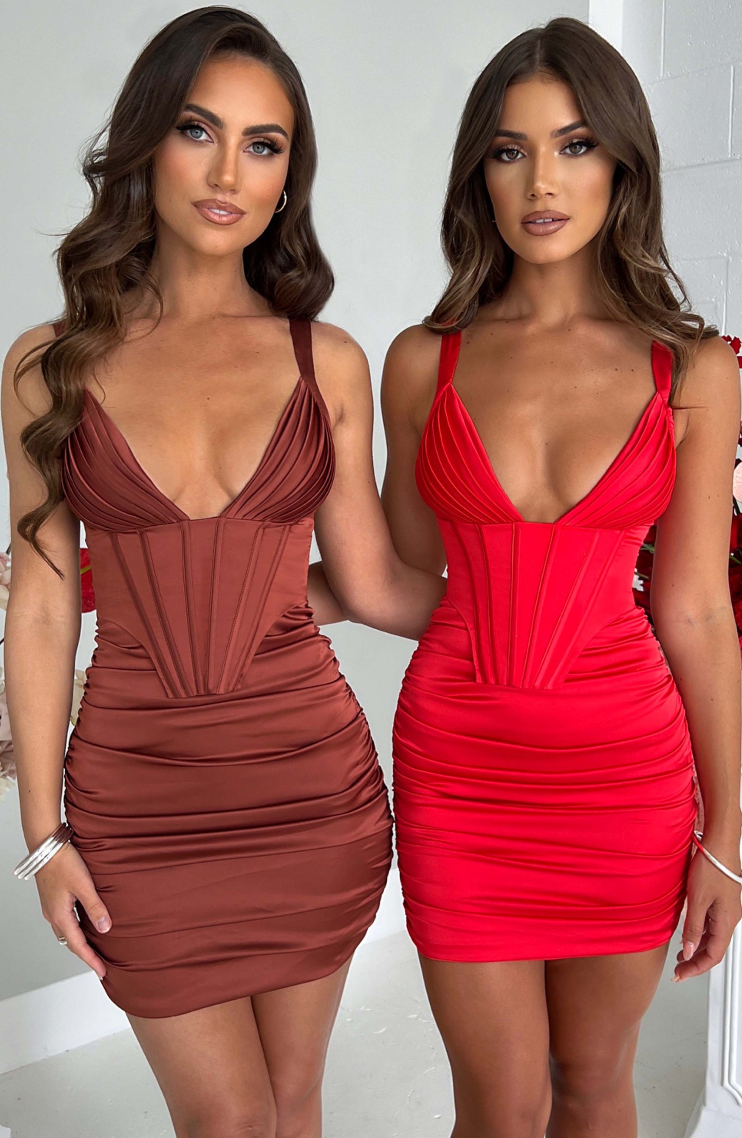 Izabella Mini Dress - Red-My Top Dress.All Rights Reserved
