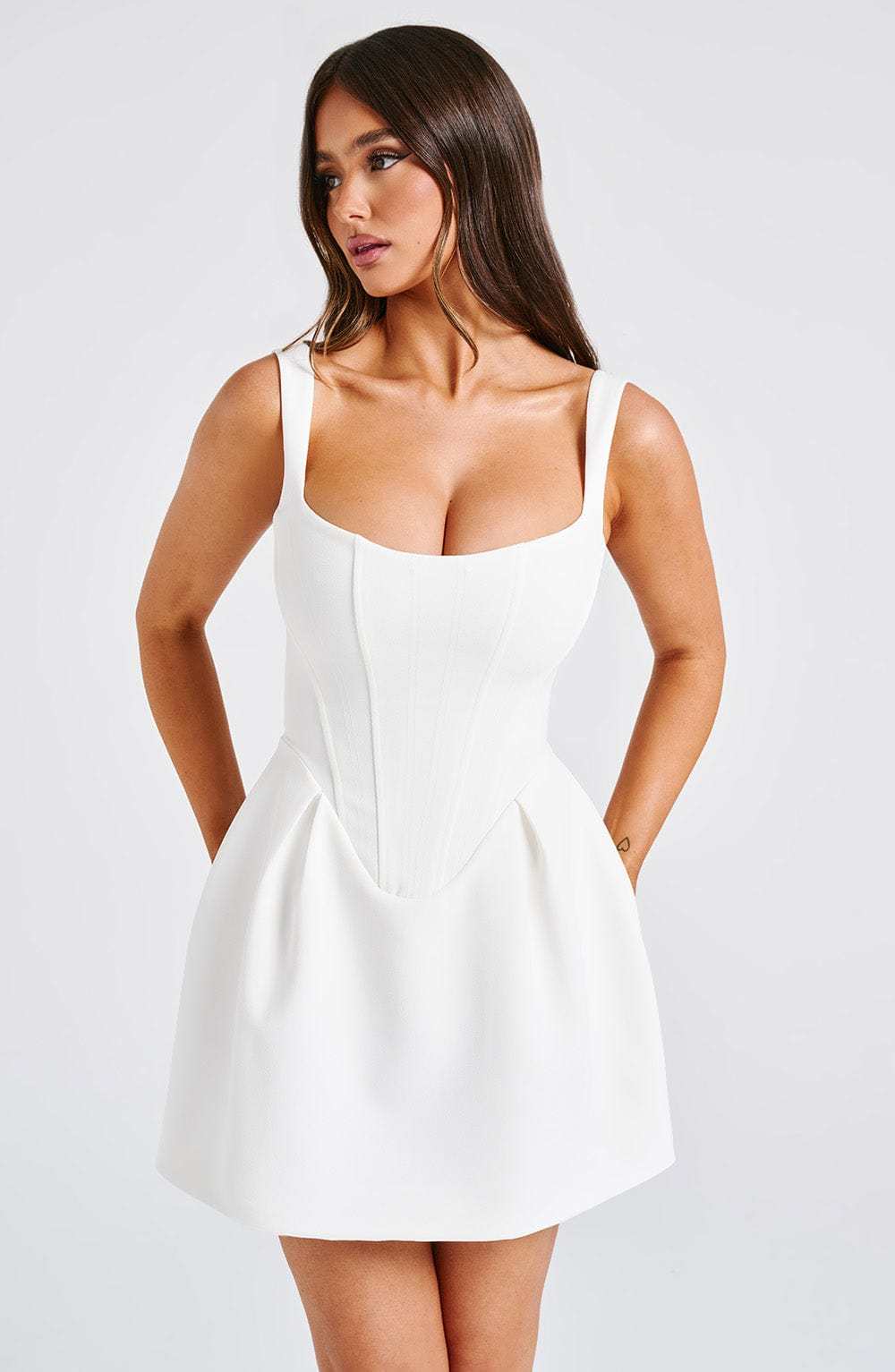 Janiyah Mini Dress - Ivory-My Top Dress.All Rights Reserved