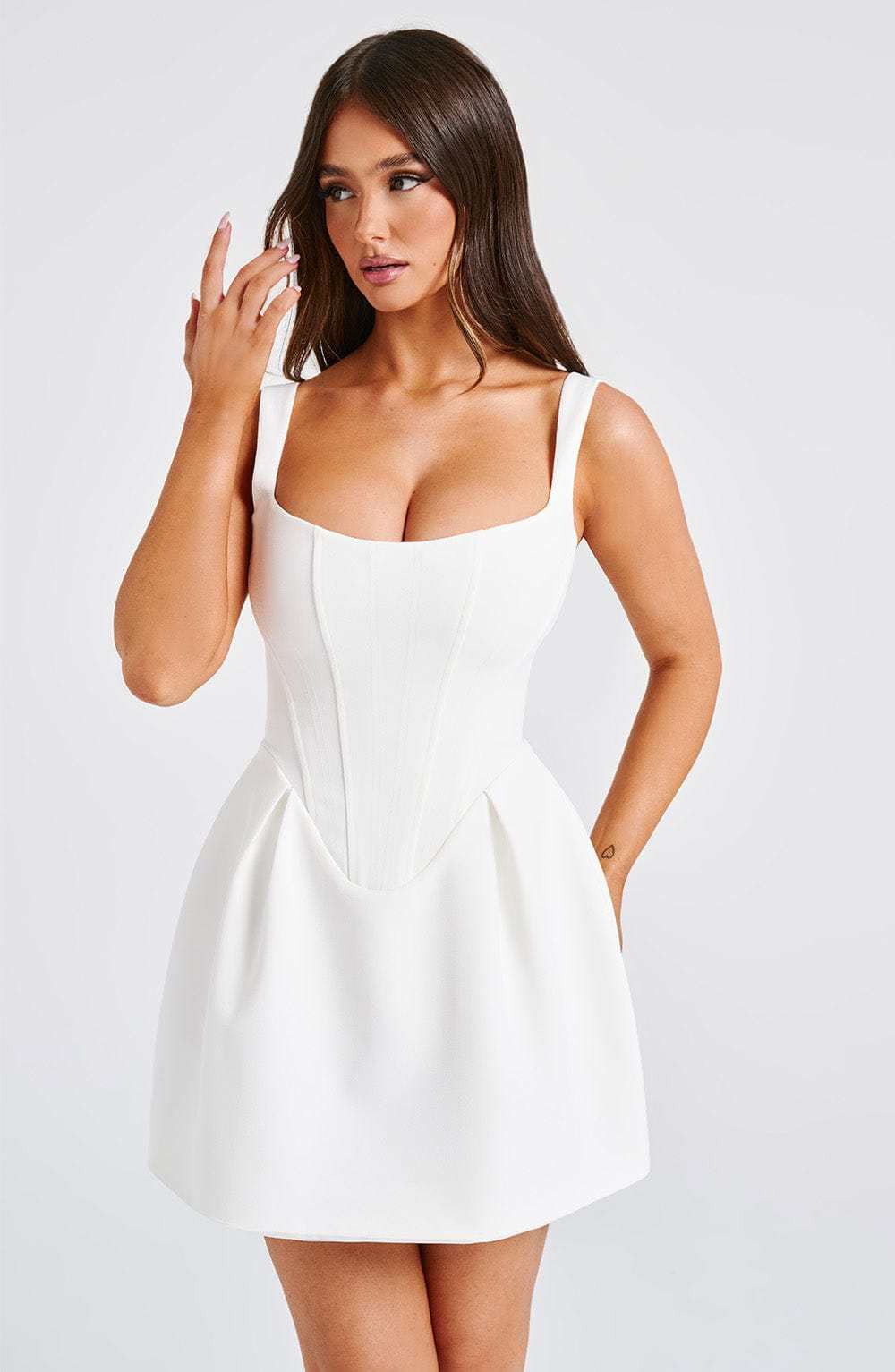 Janiyah Mini Dress - Ivory-My Top Dress.All Rights Reserved