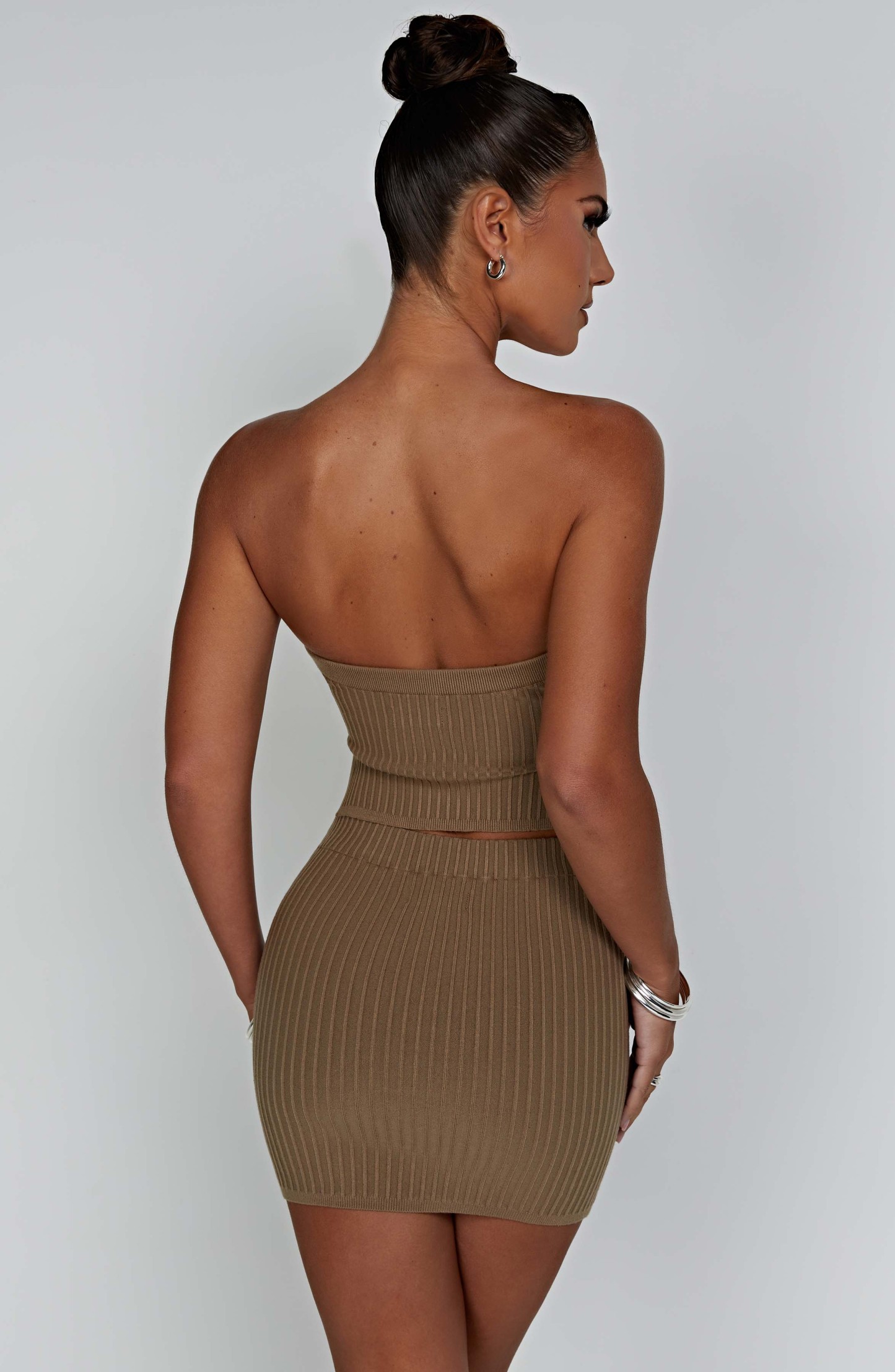 Jaz Mini Skirt - Mocha-My Top Dress.All Rights Reserved