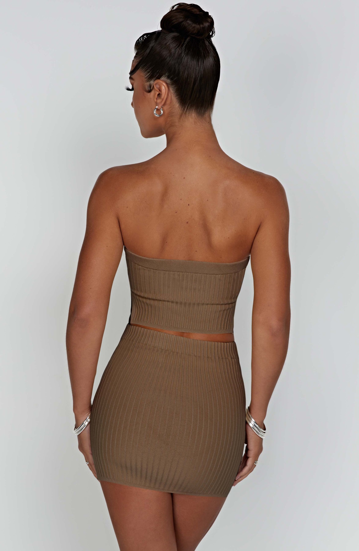 Jaz Mini Skirt - Mocha-My Top Dress.All Rights Reserved