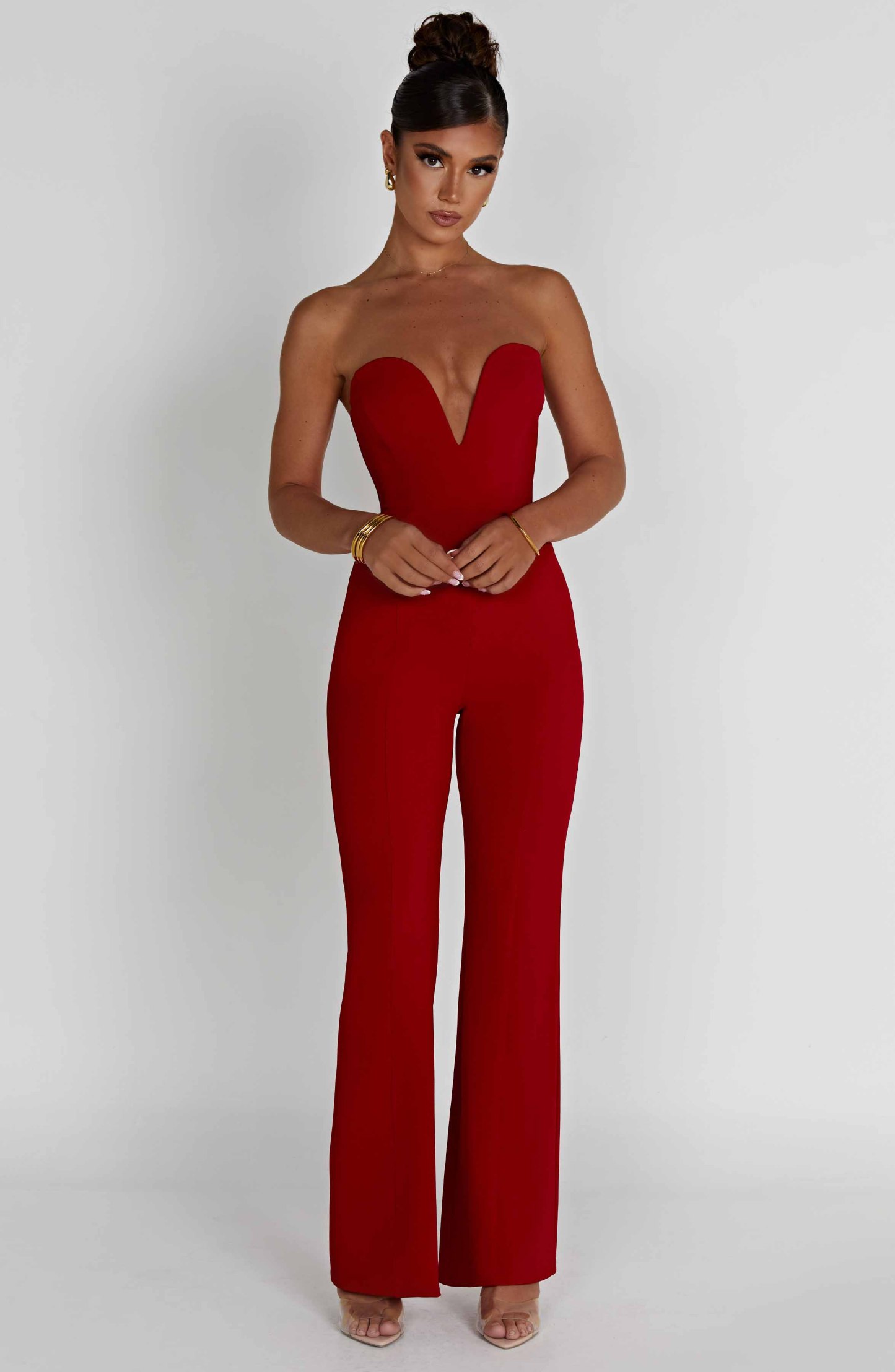 Jordi Jumpsuit - Red-My Top Dress.All Rights Reserved