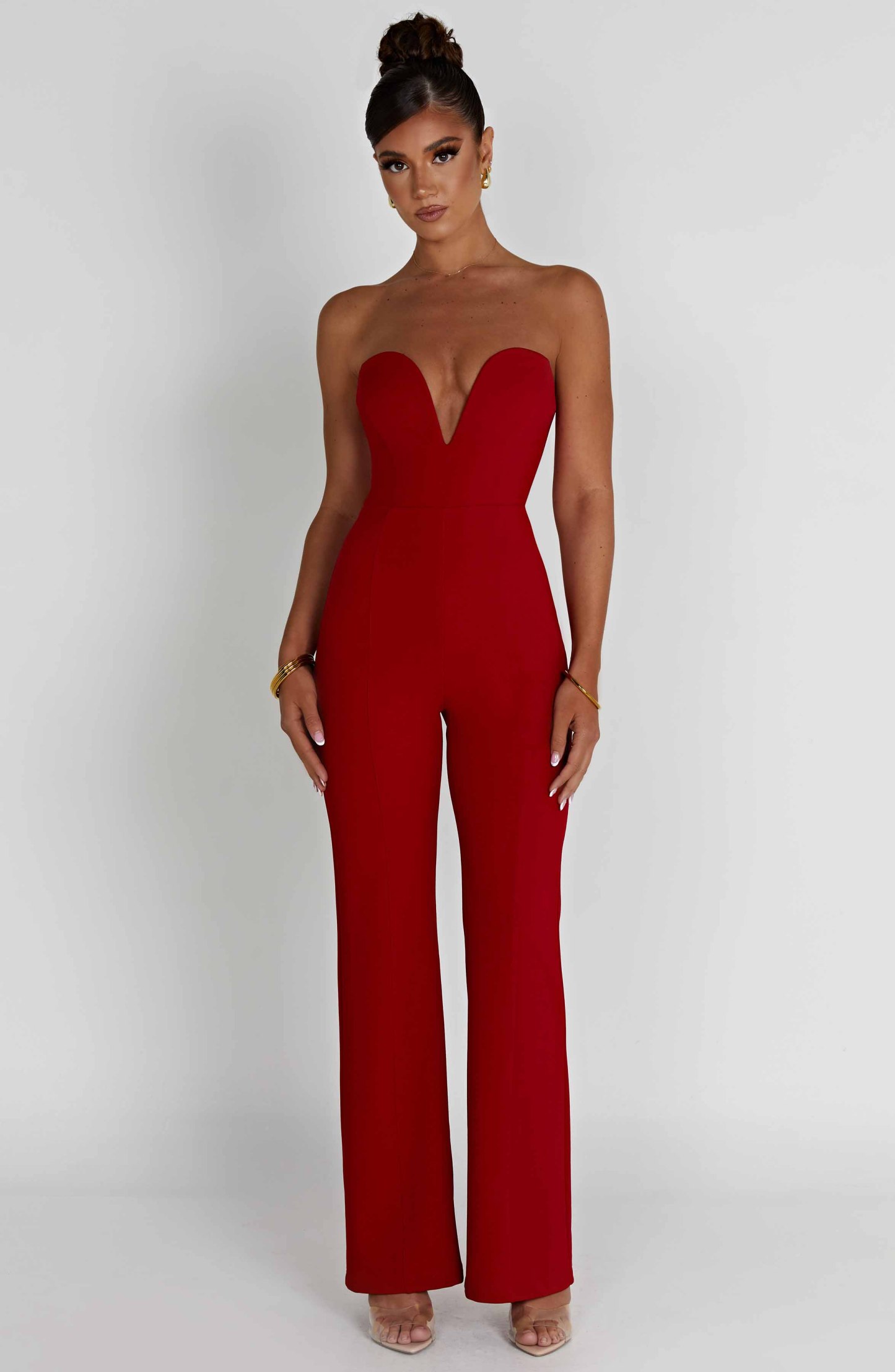 Jordi Jumpsuit - Red-My Top Dress.All Rights Reserved