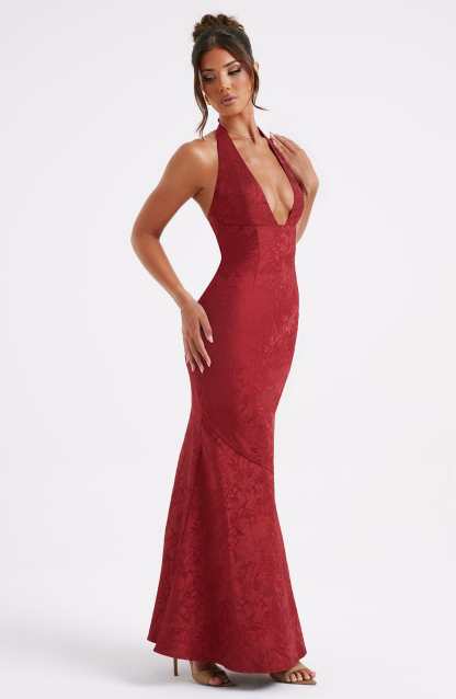Josephine Maxi Dress - Red-My Top Dress.All Rights Reserved