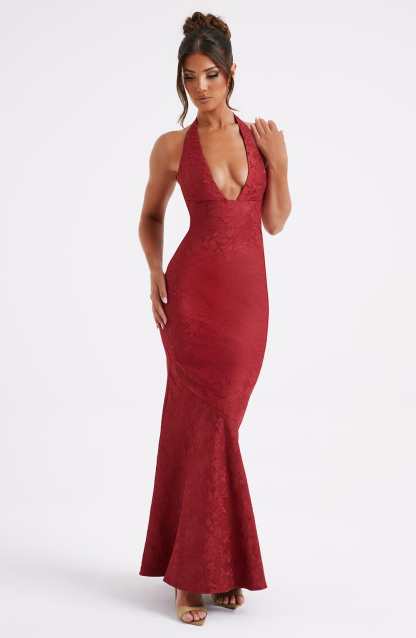 Josephine Maxi Dress - Red-My Top Dress.All Rights Reserved