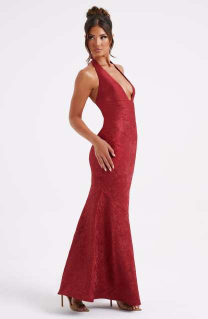 Josephine Maxi Dress - Red-My Top Dress.All Rights Reserved