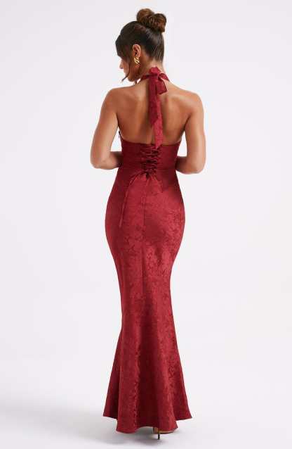 Josephine Maxi Dress - Red-My Top Dress.All Rights Reserved