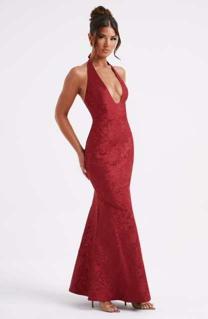 Josephine Maxi Dress - Red-My Top Dress.All Rights Reserved