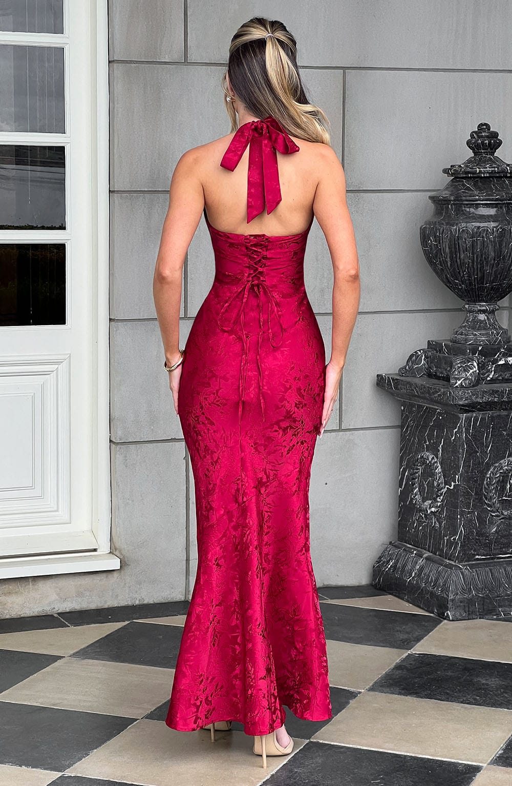 Josephine Maxi Dress - Red-My Top Dress.All Rights Reserved