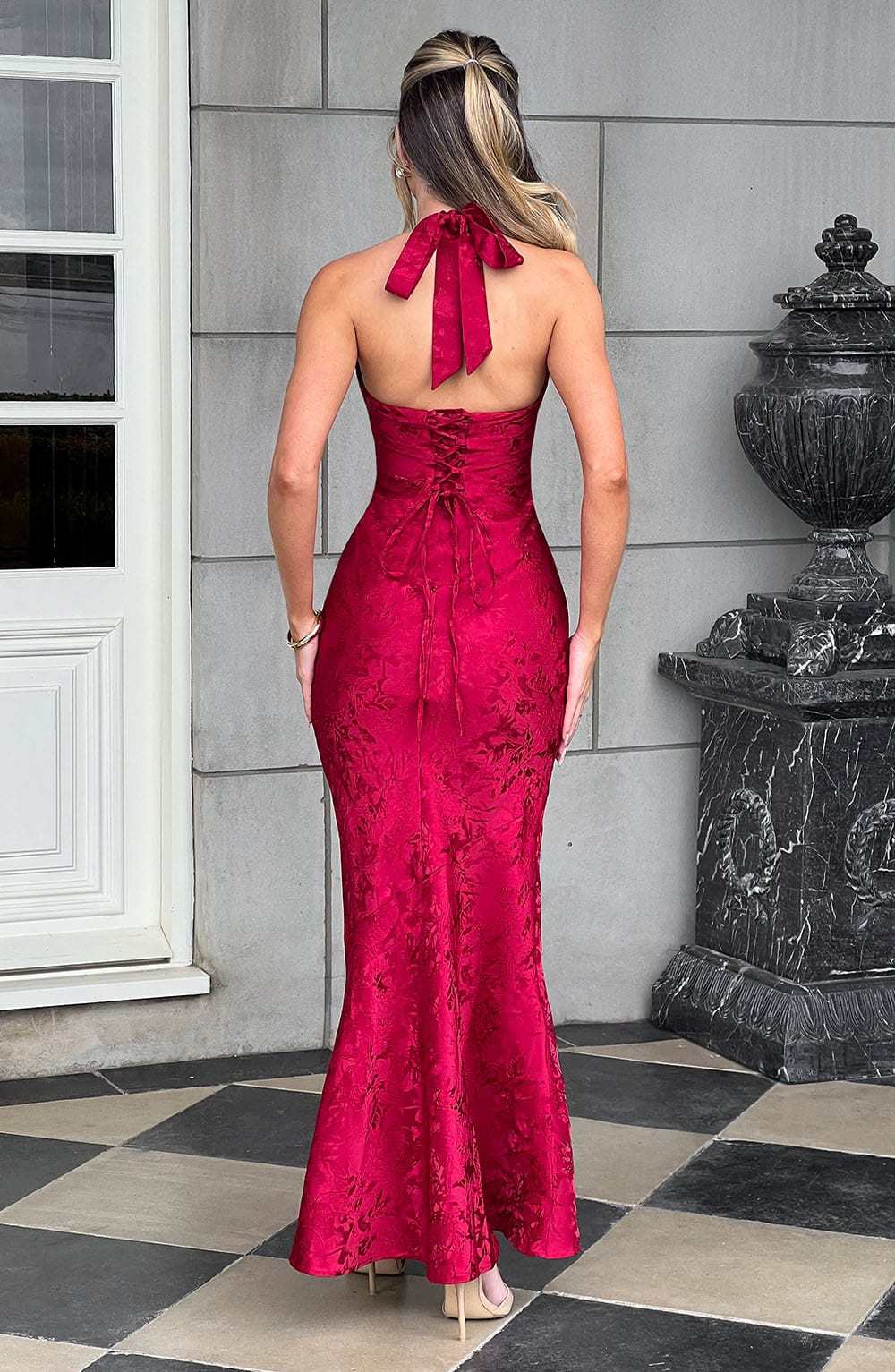 Josephine Maxi Dress - Red-My Top Dress.All Rights Reserved