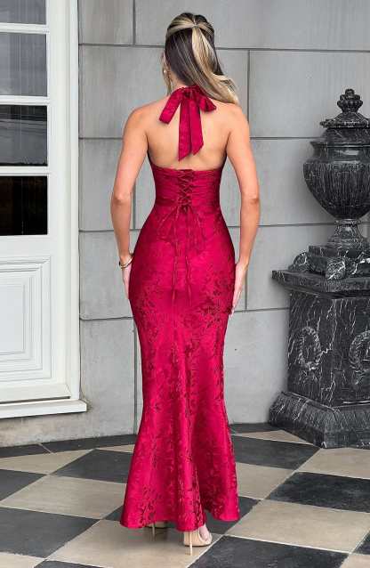 Josephine Maxi Dress - Red-My Top Dress.All Rights Reserved