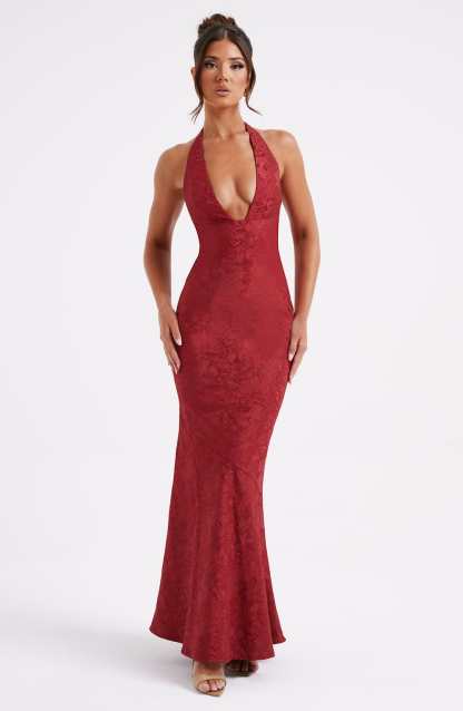 Josephine Maxi Dress - Red-My Top Dress.All Rights Reserved