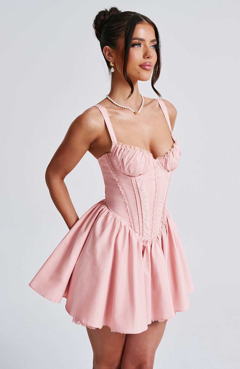 Josie Mini Dress - Blush-My Top Dress.All Rights Reserved
