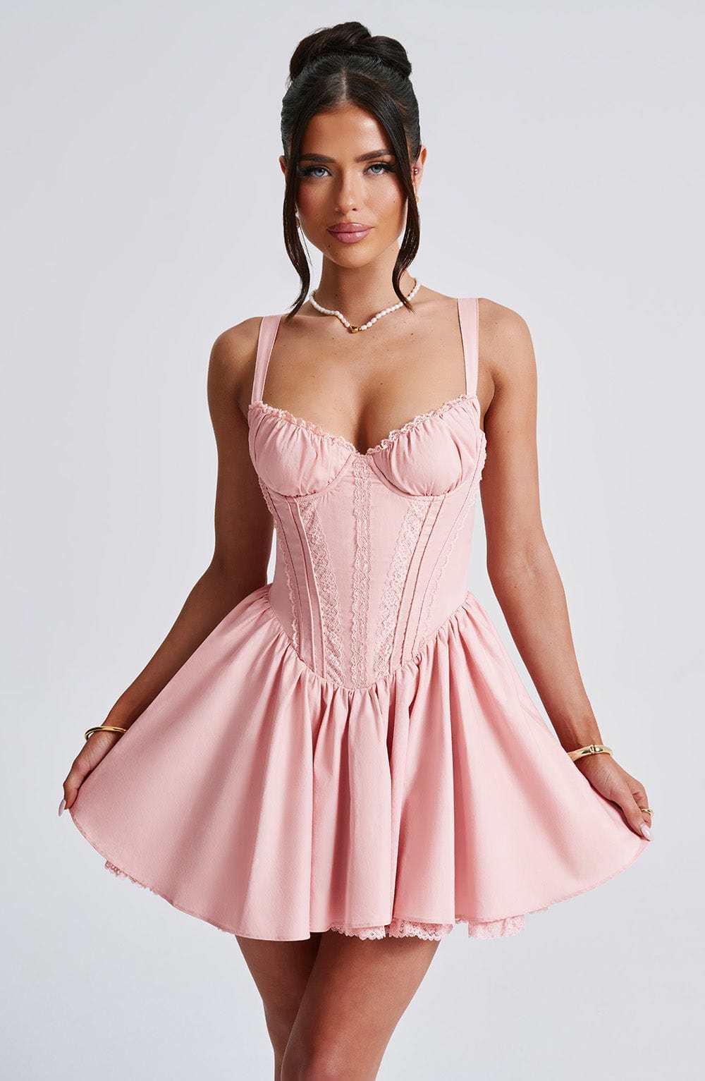 Josie Mini Dress - Blush-My Top Dress.All Rights Reserved