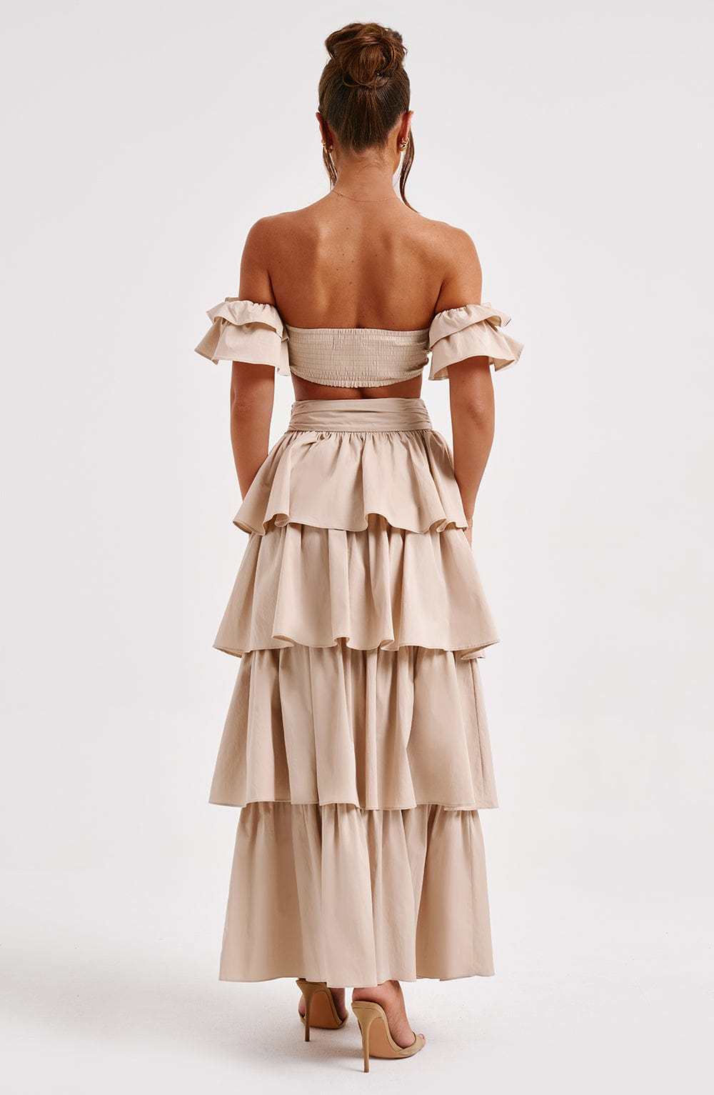 Joy Maxi Skirt - Beige-My Top Dress.All Rights Reserved