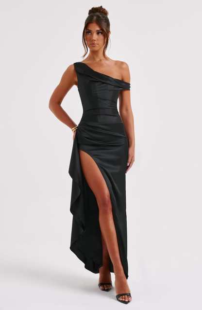Juliene Maxi Dress - Black-My Top Dress.All Rights Reserved