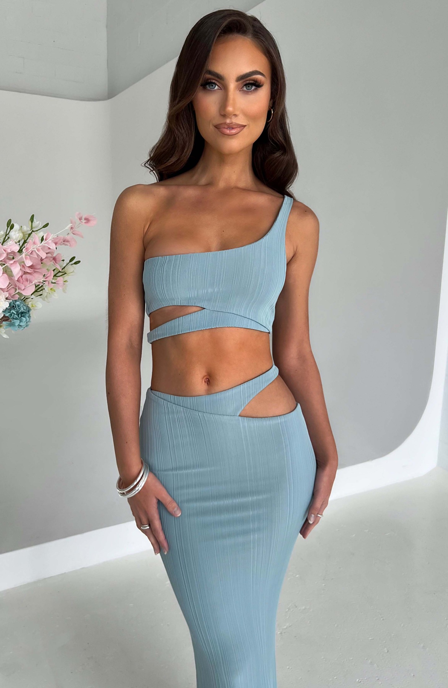 Kaela Top - Steel-My Top Dress.All Rights Reserved