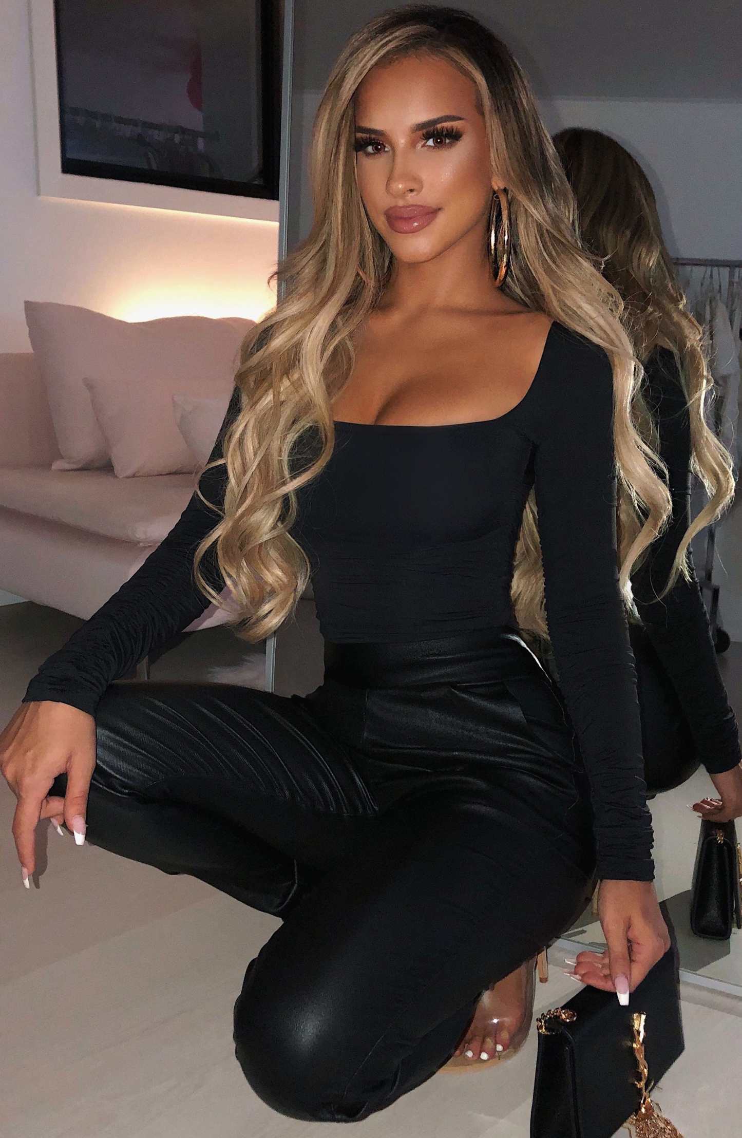 Kaia Bodysuit - Black-My Top Dress.All Rights Reserved