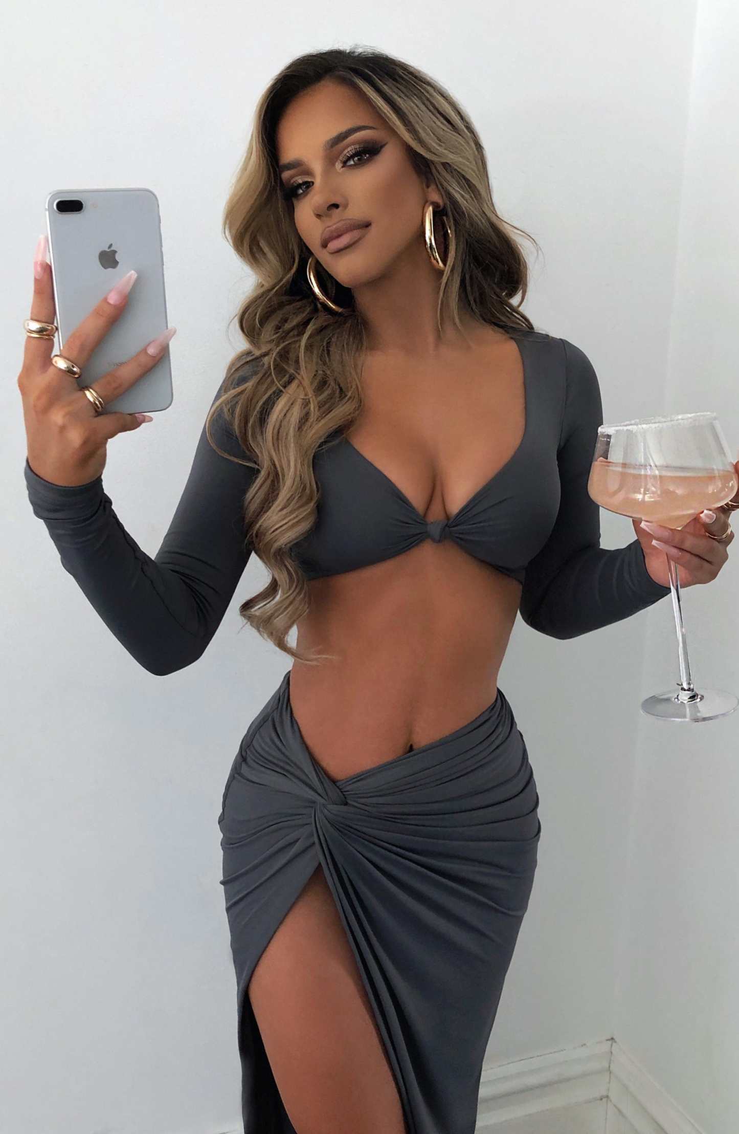 Karyna Crop - Charcoal-My Top Dress.All Rights Reserved