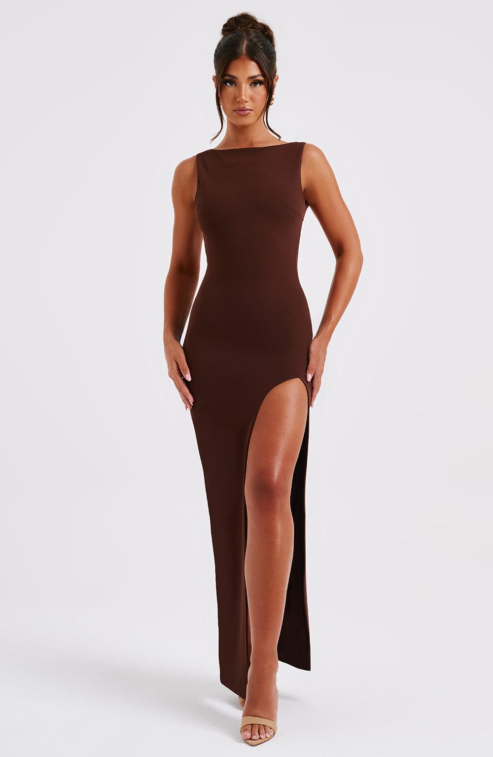 Kassandra Maxi Dress - Chocolate-My Top Dress.All Rights Reserved