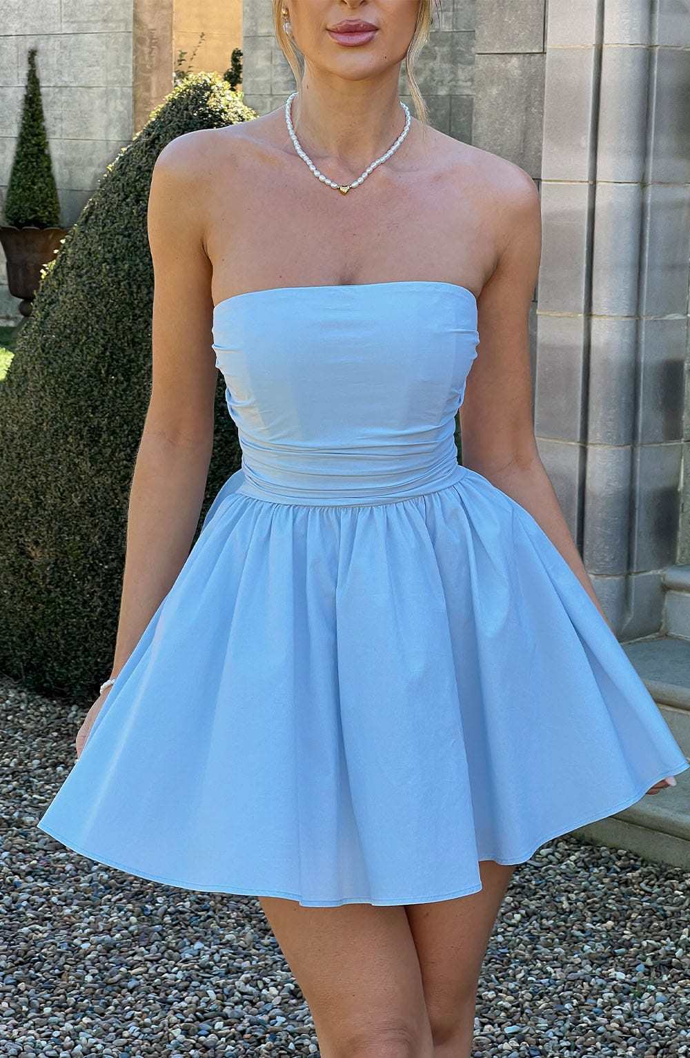Katrina Mini Dress - Blue-My Top Dress.All Rights Reserved