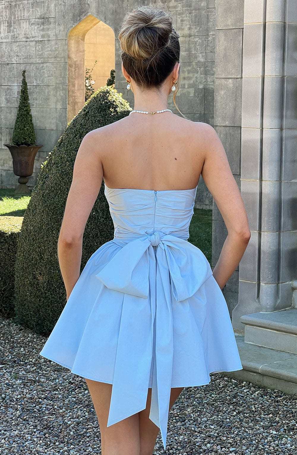 Katrina Mini Dress - Blue-My Top Dress.All Rights Reserved