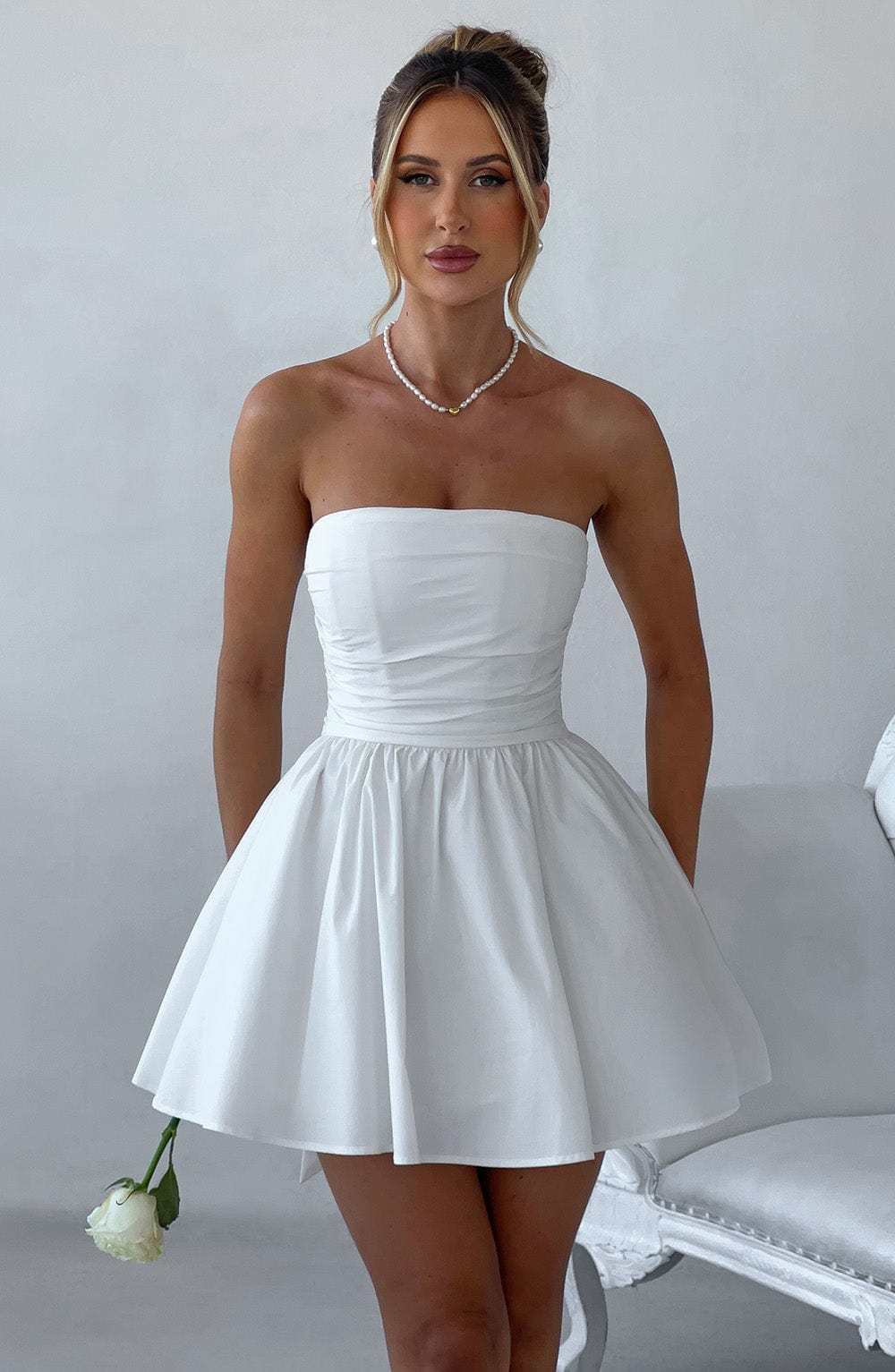 Katrina Mini Dress - Ivory-My Top Dress.All Rights Reserved