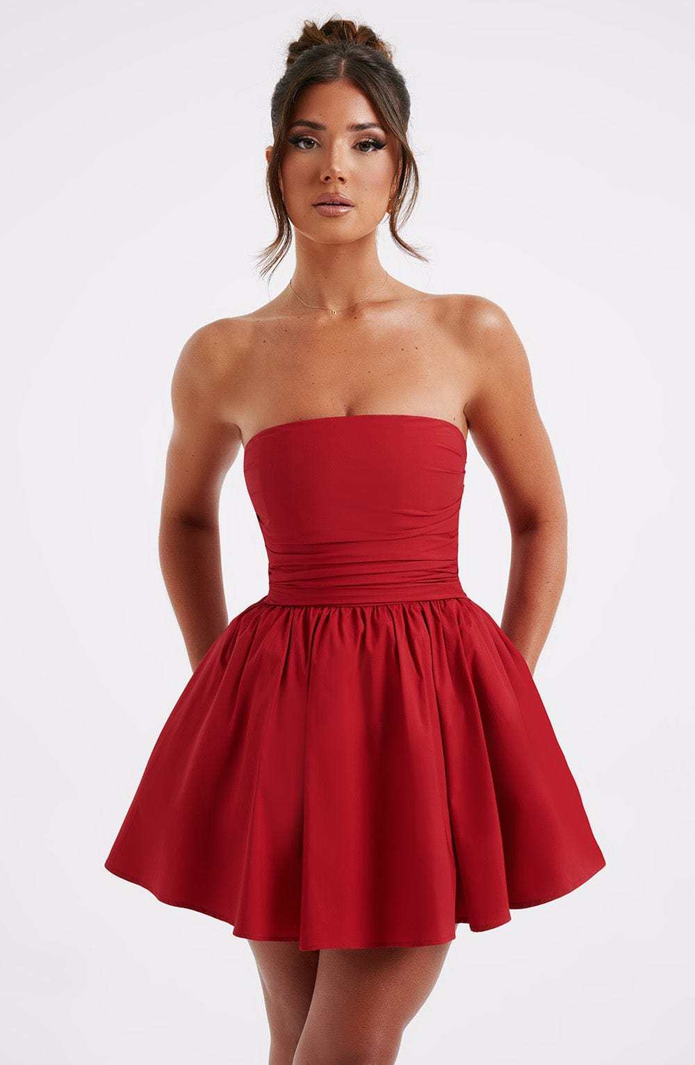 Katrina Mini Dress - Red-My Top Dress.All Rights Reserved