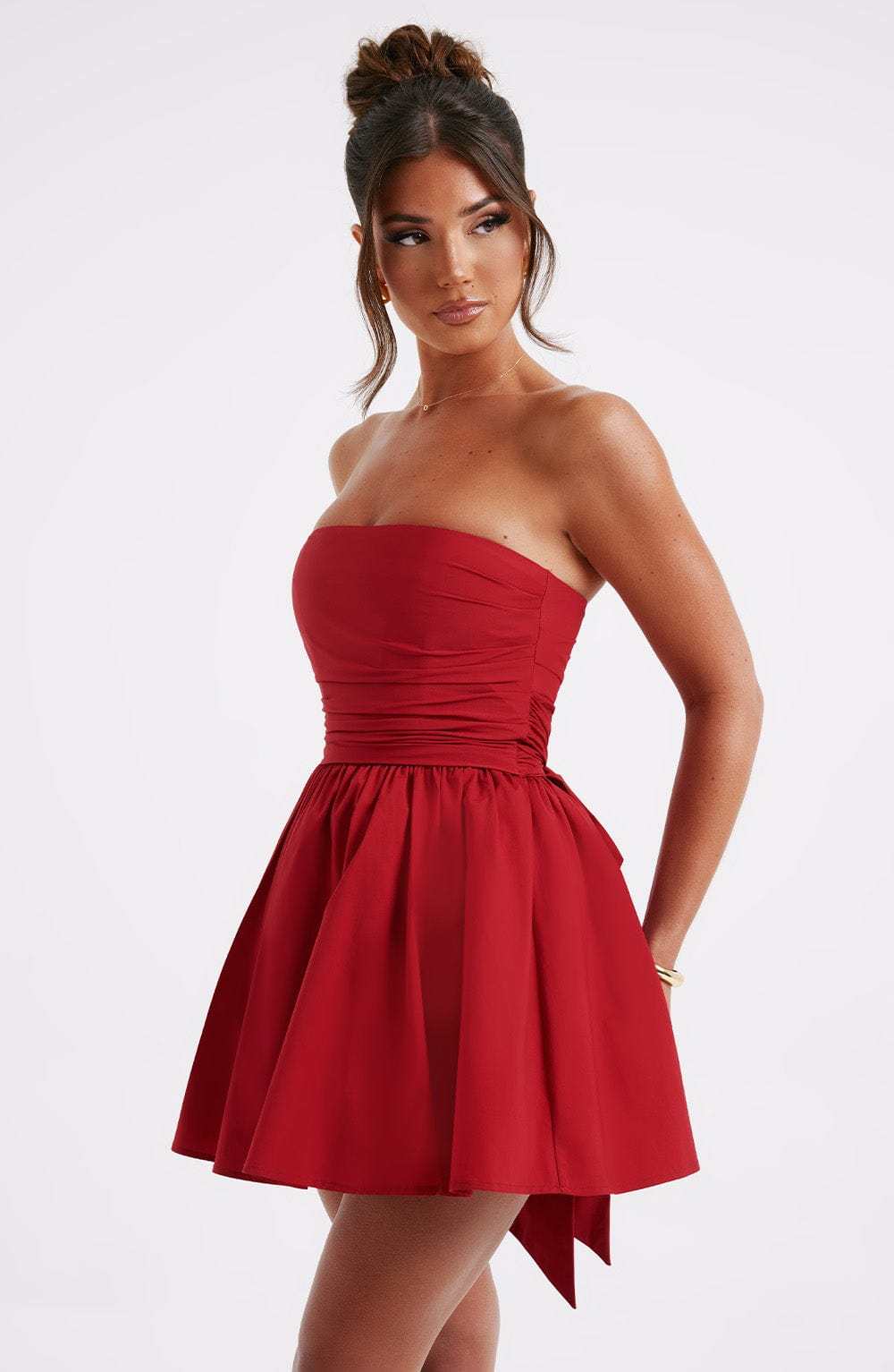 Katrina Mini Dress - Red-My Top Dress.All Rights Reserved