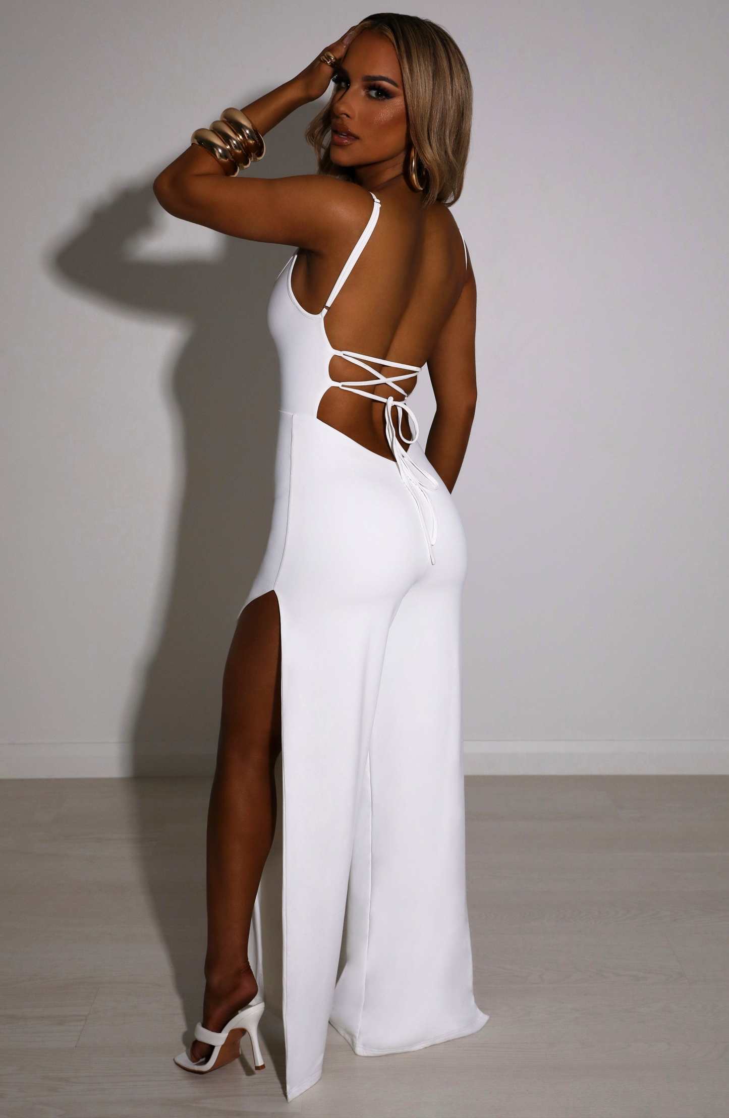 Khloe Jumpsuit - White-My Top Dress.All Rights Reserved