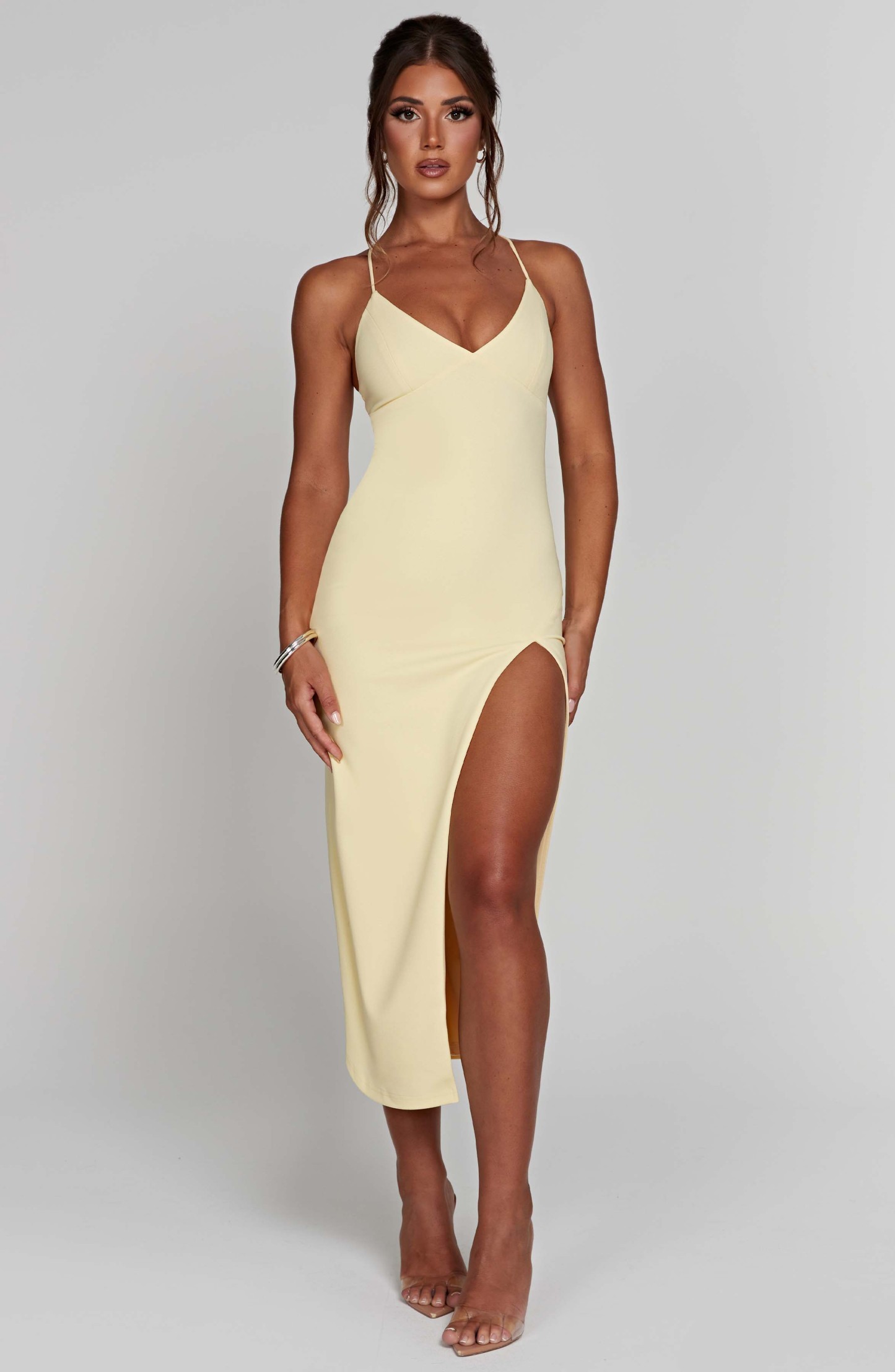 Kiana Midi Dress - Lemon-My Top Dress.All Rights Reserved