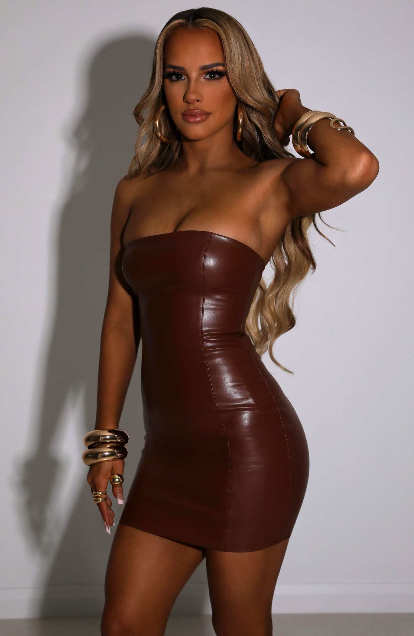 Kimmi Mini Dress - Chocolate-My Top Dress.All Rights Reserved