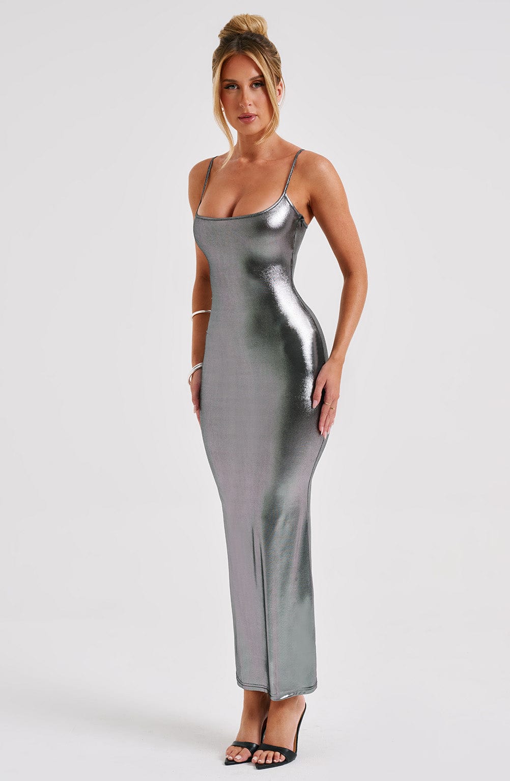 Kyranni Maxi Dress - Gunmetal-My Top Dress.All Rights Reserved