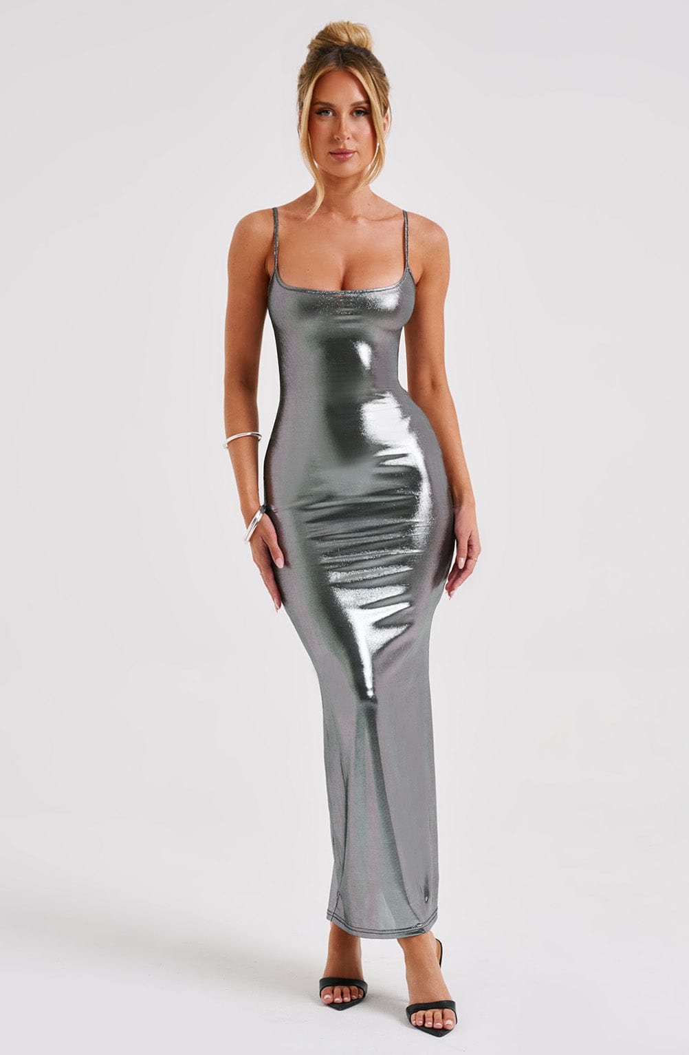 Kyranni Maxi Dress - Gunmetal-My Top Dress.All Rights Reserved