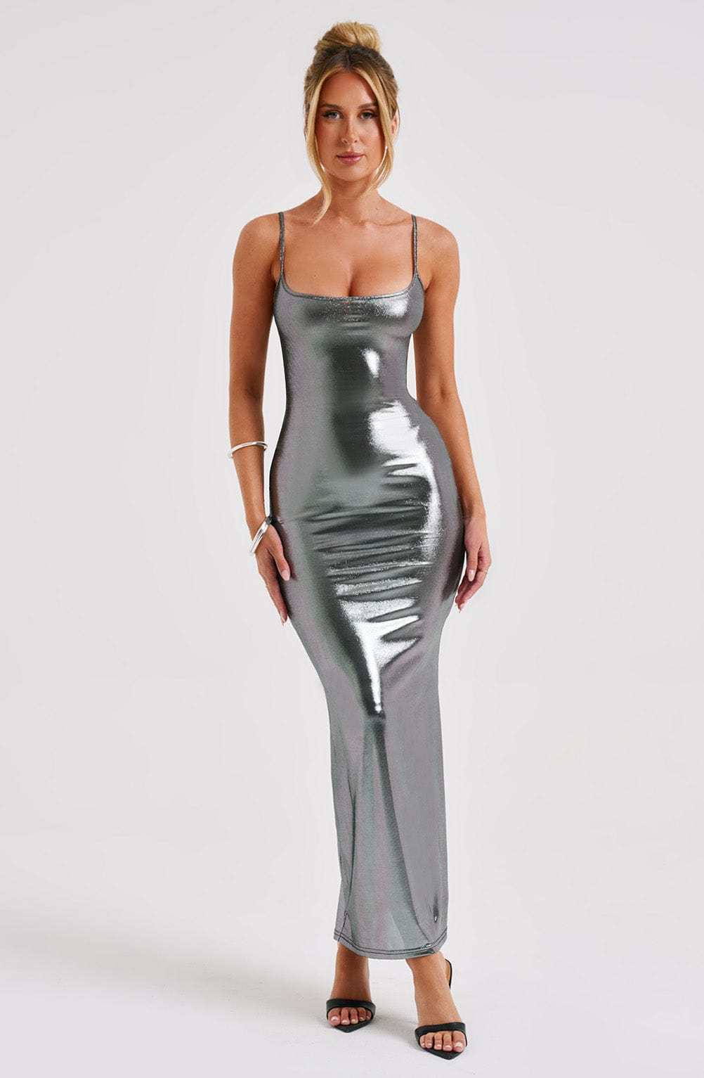 Kyranni Maxi Dress - Gunmetal-My Top Dress.All Rights Reserved